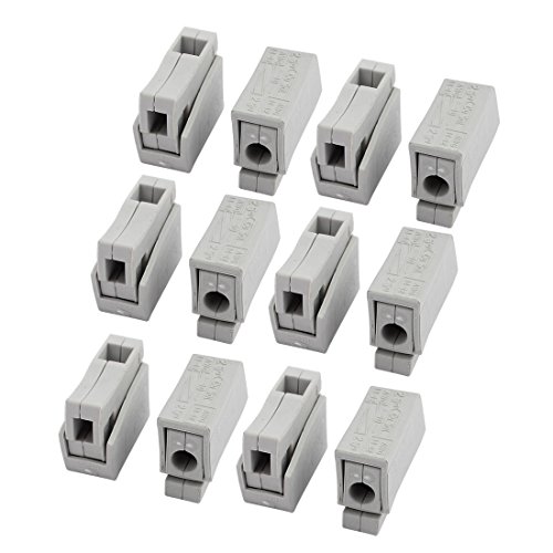 Ruilogod 12Pcs AC250V 20A 0.75mm-2.5mm2 Press-release Lights Cable Connector Gray (id: 510 71c 31d fc3 e05