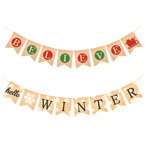 Guirlande d'hiver flocon de neige pour décoration de Noël et fête 2 mètres