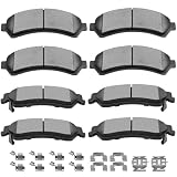 Ceramic Brake Pads Kits,SCITOO Disc Pads Set fit For Chevy For S10 98-04 | 8pcs Disc Brake Pads Set For Chevy For Blazer 97-05,For GMC For Jimmy 97-05,For Sonoma 98-04,For Oldsmobile For Bravada 97-01