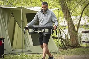 Camp Chef Explorer, Two Burner Stove, Two 30,000 BTU's cast-aluminum burners, Cooking Dimensions: 14 in. x 32 in, Black — photo 2 of 6