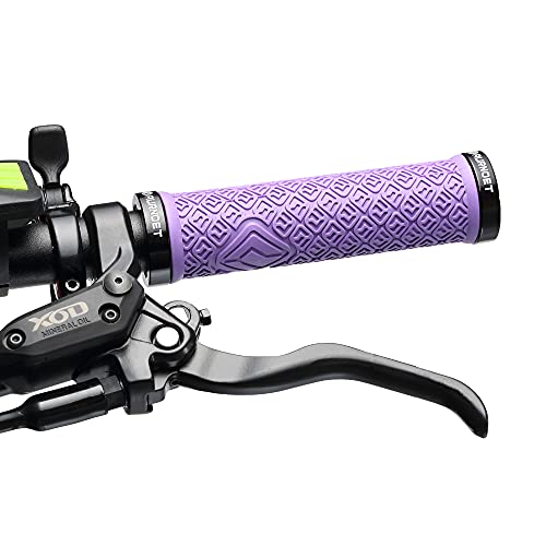 Aurnoet Mountain Bike Handlebar Grips,Shockproof Double Lock Ring Bicycle Handlebar Cover,For Bmx,Mtb,Mountain,Folding Bike Etc #TOP1