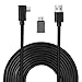 Produktbild Yinke Oculus Quest 2 Link Kabel für virtuelle Realität, kompatibel mit Oculus Quest 2 / Quest, mit USB-C-zu-USB-A-Adapter für den Typ C-Anschluss des PCs - 16 Fuß (5 MB) (5M/16FT with Adapter)