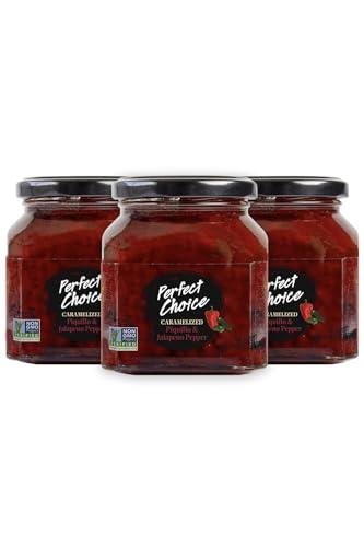 Image of Perfect Choice Caramelized Red Pepper & Jalapeno - Sweet & Slightly Spicy Spread Ready-to-serve Dip - 12.7 oz. (pack of 3)