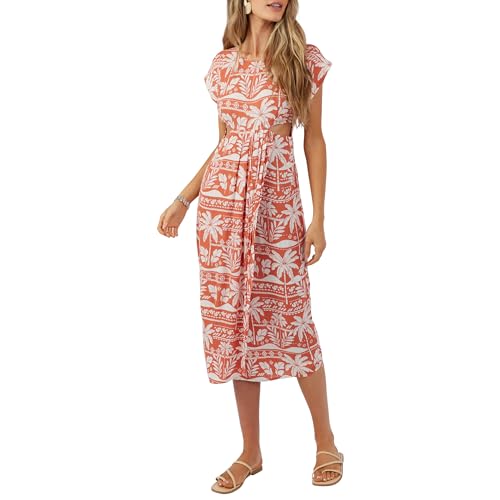 Robe mi-longue CINDI PALOMA - Robe d'été fluide chic pour femme