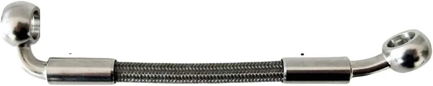 Braided Brake Hose Moto M10Banjo0~28~90Multiple Angles Available Motorcycle ATV Hydraulic Clutch DOT Flexible Tube Line(WHITE,20CM)