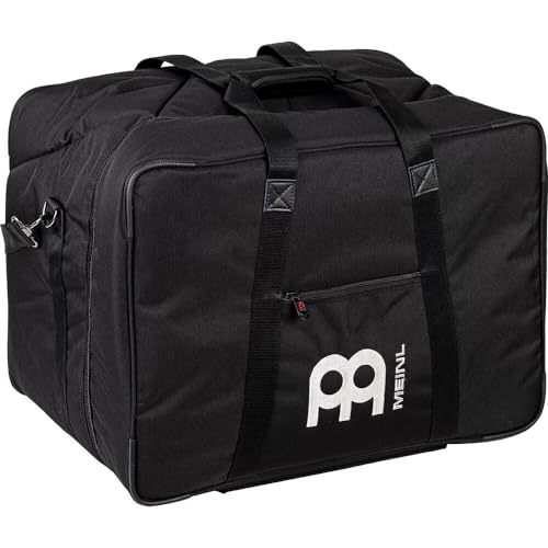 Meinl Percussion Professional Large Cajon Box Drum Bag — Heavy-Duty Fabric, Adjustable Shoulder Strap and Carrying Grip, 2-YEAR WARRANTY, Black, (MCJB-L)