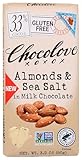 Chocolove Almonds & Sea Salt Milk Chocolate Bar, 3.2 Oz
