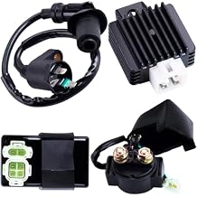 طقم إشعال GY6 لدبوس Tomberlin Crossfire 150R/Spiderbox AC CDI 4+2، ملف، منظم، مرحل، شمعة إشعال | يناسب مركبات الدفع الرباعي سعة 50-150 سم مكعب، سكوتر، Hammerhead GTS