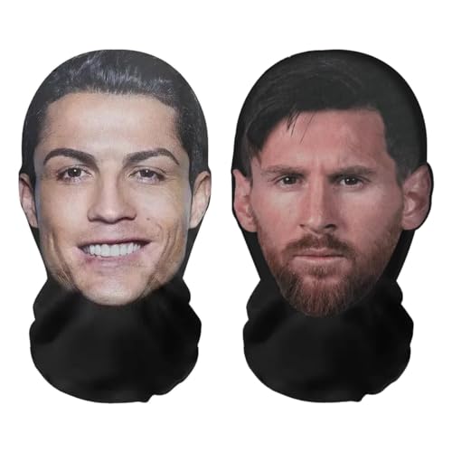 Mascarillas realistas con impresión 3d goat bundle messi ronaldo