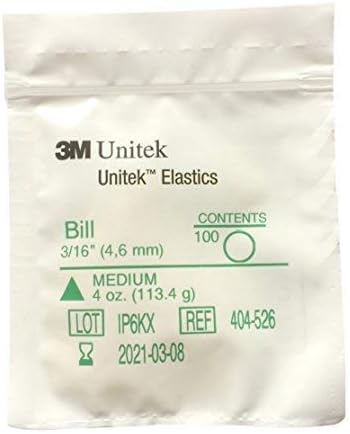 3M Unitek Multifunction Elastics, Medium 4oz (113,4g), 3/16" (4,6 mm) Bill; Snorflex