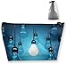 Produktbild Retro Glühbirne Muster Make-up Tasche Große Trapez Aufbewahrung Reisetasche Waschen Kosmetikbeutel Bleistifthalter Reißverschluss Wasserdicht Tragbar 8190