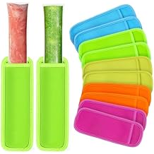 MAQIHAN Reusable Ice Popsicle Holders - 10 PCS Ice Pop Sleeves for Frozen Treats Yogurt Tubes Ice Cream Men Women Party Durable Neoprene Anti-freezing No Drip in 5 Assorted Colors