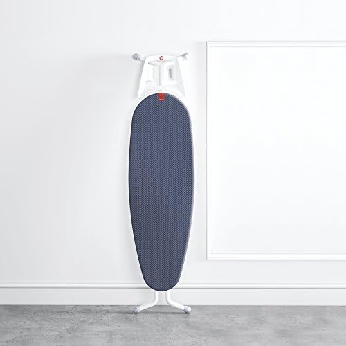 Rayan | XXL ironing board cover | 4 layers: foam, fleece | Titanium Coated Cover | Premium Range | 150x55 cm (Max. ironing board: 146 x 48 cm) Dark blue chevron