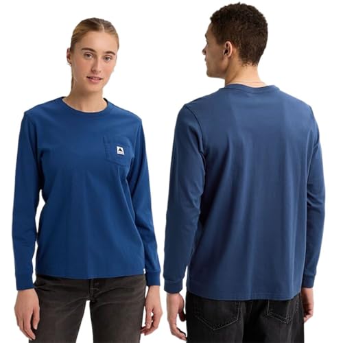 T-shirt manches longues Burton Colfax homme en coton bio de couleur marron