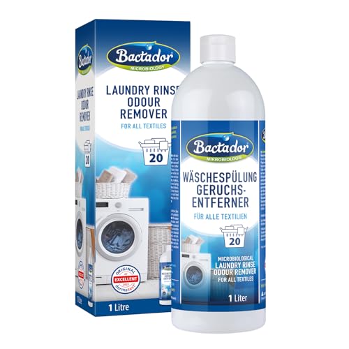 Bactador Laundry Rinse Odour Remover 1L - Laundry Sanitiser - Antibacterial laundry cleanser - Laundry Disinfectant - For a reliable odor removal of the strictest odors from all washable textiles