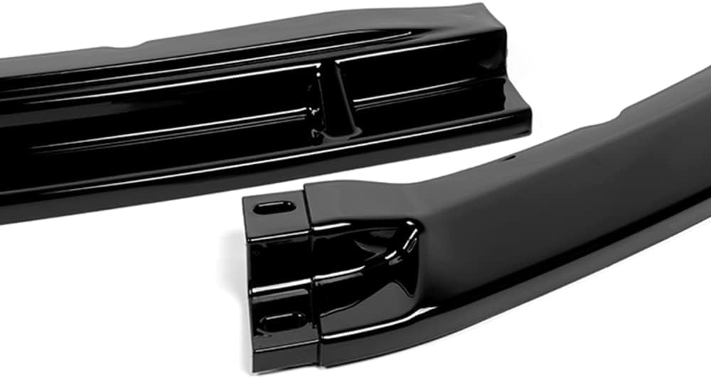 Q1-TECH, Front Bumper Lip fit for Compatible with 2013 - 2014 Ford Mustang V6 / V8 , Front Bumper Lip Spoiler Air Chin Body Kit Splitter, Painted Glossy Black ABS , (GT-Style)