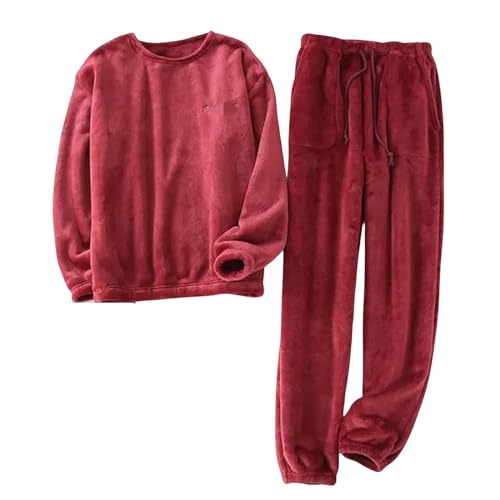 MdybF Pijama de Invierno Hombre Pantalones De Otoño Masculino E Invernal De Pijamas De Manga Larga-04-Xxxl