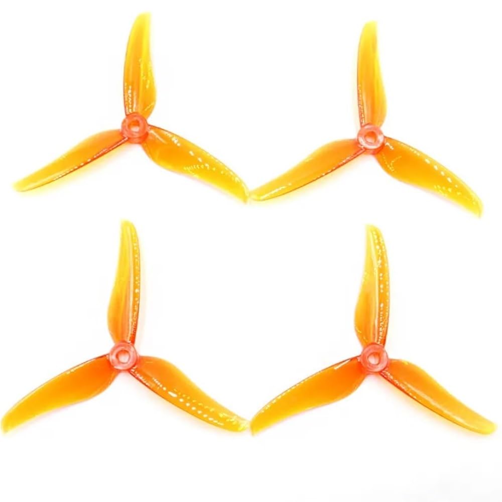 Hélice T5146 FPV tripale 5 pouces orange pour drone de course multirotor de compétition - 2