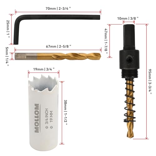Mollom (19mm, White, 19mm | 3/4" - Image 2