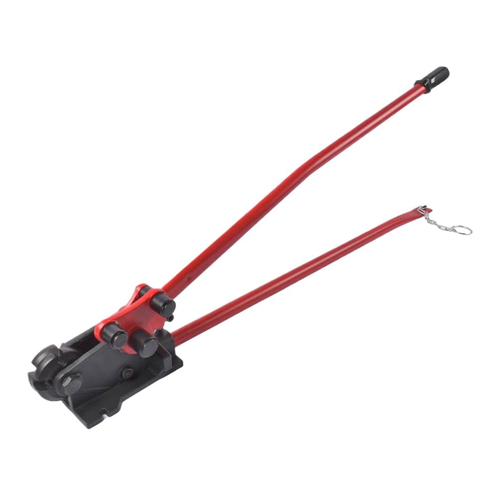 Uncpdrtca Onecolor Red Rebar Bender And Cutter With 90 Degree And 180 Degree Bending Dies Compatible With Ap03
