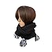 Handmade Wednesday Addams Snood. Black Infinity Scarf with Tassels. Nevermore Cowl. Friendship Snood.