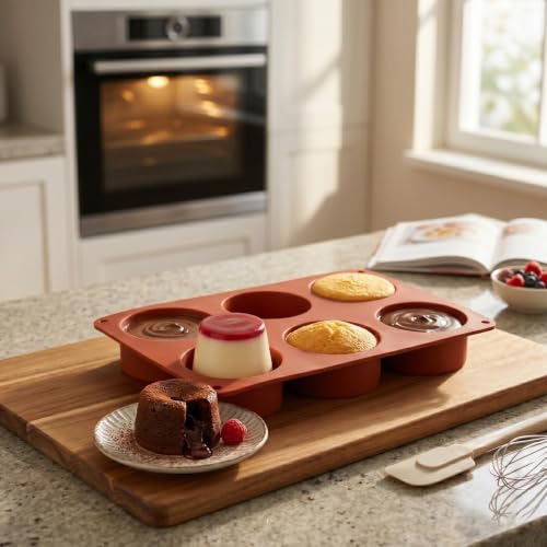 Image of PureBake Silicone Mould for Chocolates, Mousse, Desserts, Mini Cakes & Candle, Food Grade, Flexible Mold, Oven & Freezer Safe, Random Color, Pack of 1