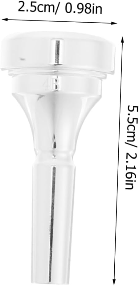 Toyvian Cornet Mouthpiece for Beginners Metal Replacement Accessory Produces Rich Sound and Comfortable Playing