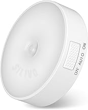 Motion Sensor Night Light [Pack of 1] – USB Rechargeable Wireless LED Lamp with Magnetic & Self-Adhesive Mount – Indoor Light for Wardrobe, Cabinet, Cupboard, Kitchen, Bedroom & Stairs