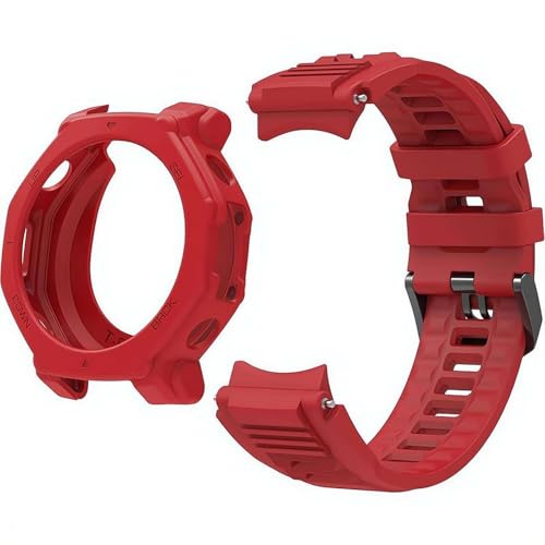 For Amazfit T-Rex 3 Pro 48mm��p �o���h �ی�P�[�X �Z�b�g �V���R�������x���g ���D���� �_�� 22mm�� �ʋC���f�U�C�� ���Ռ��h�~ �ȒP���E �X�|�[�c���팓�p �S�ʕی� �X�}�[�g�E�H�b�`�A�N�Z�T���[ [���s�A���i]