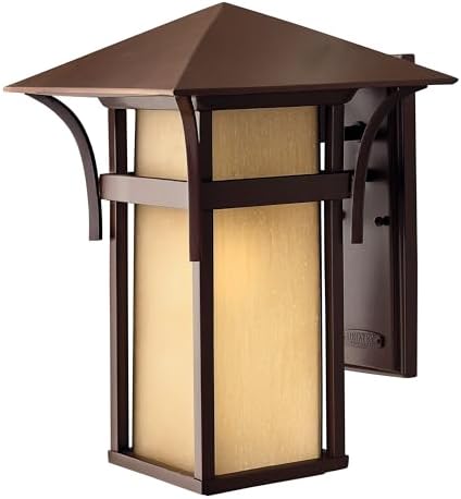 Hinkley Harbor Transitional One Light Large Outdoor Wall Mount, Anchor Bronze