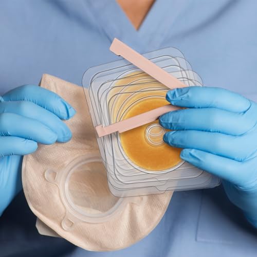 Siifert 30 Pcs Ostomy Barrier Rings Adapt Moldable Skin Extender Rings Outer Diameter 2 Inch(48mm)-2mm Thickness Ostomy Bag Supplies Hydrocolloid Skin Extender Rings Better Seal Skin Barrier Ring - Thumbnail 5