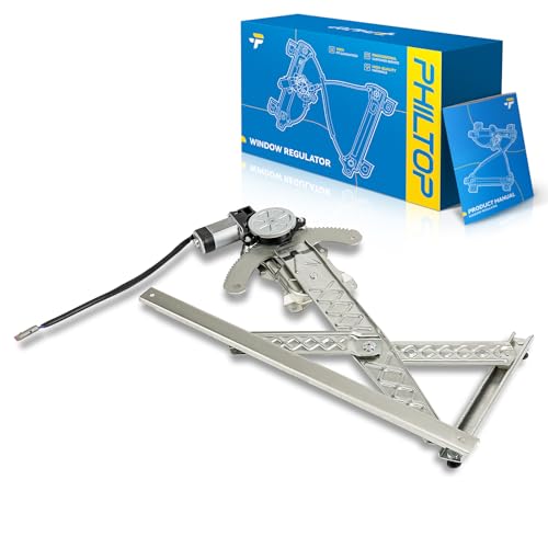 Image of PHILTOP Front Left Driver Side Power Window Regulator and Motor Assembly Compatible with 1997-2002 Ford Expedition 2001 Ford F-150 1998-2002 Lincoln Navigator Replaces 741-872,2 Pins
