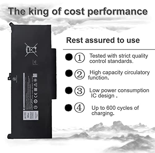 Kytd F3Ygt Battery For Latitude 7480 Battery For Dell Latitude 12 7000 7280 7290/13 7000 7380 7390/14 7000 7480 7490 Series Dm3Wc 0Dm3Wc 2X39G 60Wh 7.6V #TOP2
