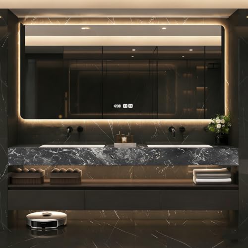 ZGNBSD 80IN Bathroom Vanity with Double Sink - Luxury Multi-Functional