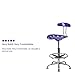 Flash Furniture Bradley Vibrant Violet and Chrome Drafting Stool with Tractor Seat