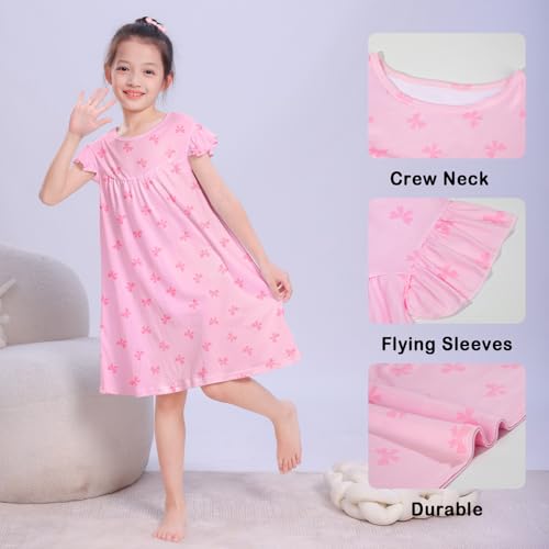 Play Tailor Girls Nightgowns Toddler Princess Nightgown Flying Sleeves Kids Pajamas Sleepwear for Girl Teen3