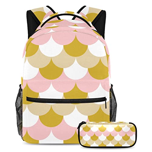 Sac à dos de voyage avec étui à stylos imprimé oiseaux et fleurs