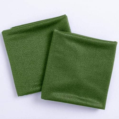Image of Socomi Olive Green Wedding Arch Draping Fabric 29 inch x 20Ft 1 Panel Sheer Outdoor Curtain Drapes Extra Long for Bridal Baby Shower Ceremony Birthday Party Decor