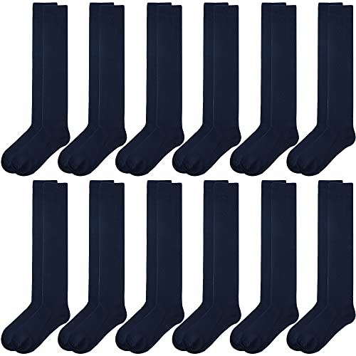 Image of Falari 12 Pairs Women Knee High Socks Over the Calf Trouser Socks