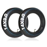 14x3.0 Bike Inner Tubes, 14 Inch Electric Bicycle Replacement Tube, for E-Bikes Electric Scooters Mopeds [Thickened] [45°Angled Valve Stem] (2 Pack)