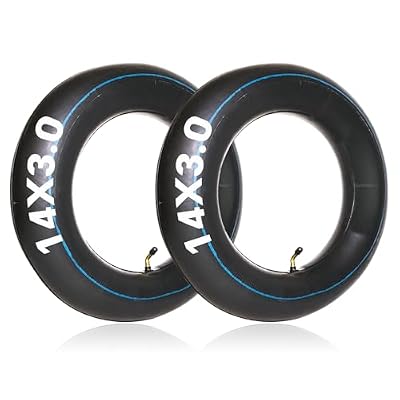 14x3.0 Bike Inner Tubes, 14 Inch Electric Bicycle Replacement Tube, for E-Bikes Electric Scooters Mopeds [Thickened] [45°Angled Valve Stem] (2 Pack)