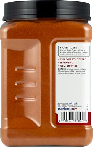 image for Nutricost Pantry Cayenne Pepper 60,000 Heat Units (2 Pounds) - Ground 