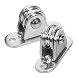 Ciieeo 2 Sätze Edelstahl Kleine Umlenkrollen mit Leisem Lager Abnehmbare...