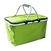 Aida Bz Składany pojemnik izolacyjny do przechowywania bagażnika samochodowego z chłodziarką i komorą izolacyjną, zielony