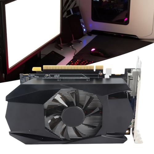 HD7670 Graphics Card, 4GB GDDR5 128bit PCIE X16 Desktop Gaming Graphics Card, 1000MHz Core Frequency, Support DirectX 11, Active Cooling Fan Control
