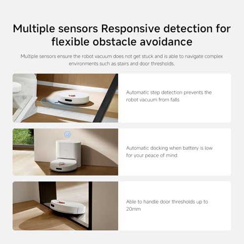 Xiaomi Robot Vacuum H40 Robot Süpürge White - Görsel 13