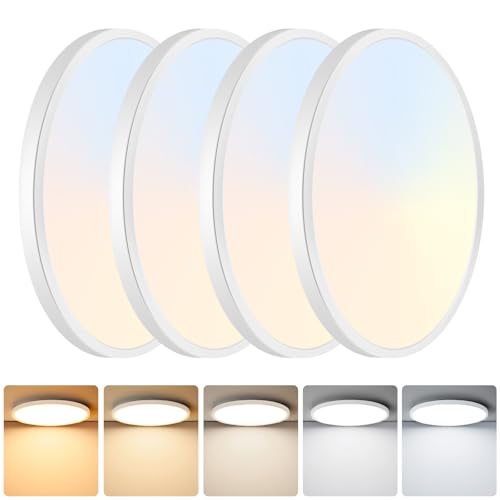 Brightever 9 Inch Flush Mount LED Ceiling Light Fixture, 5-in-1