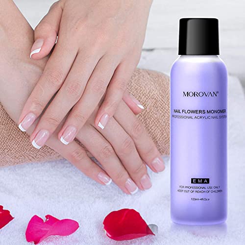 Morovan Acrylflüssigkeit für Nägel Professionelle 120ml Acryl Liquid Monomer für Acrylpulver Acryl nagelverlängerung… – Bild 6