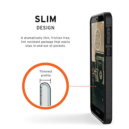 Urban Armor Gear Uag Made For Moto E6 Scout Feather-Light Rugged [Black] Military Drop Tested Phone Case #TOP3