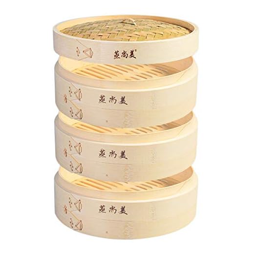 3-Tier Bamboo Steamer with Accessories